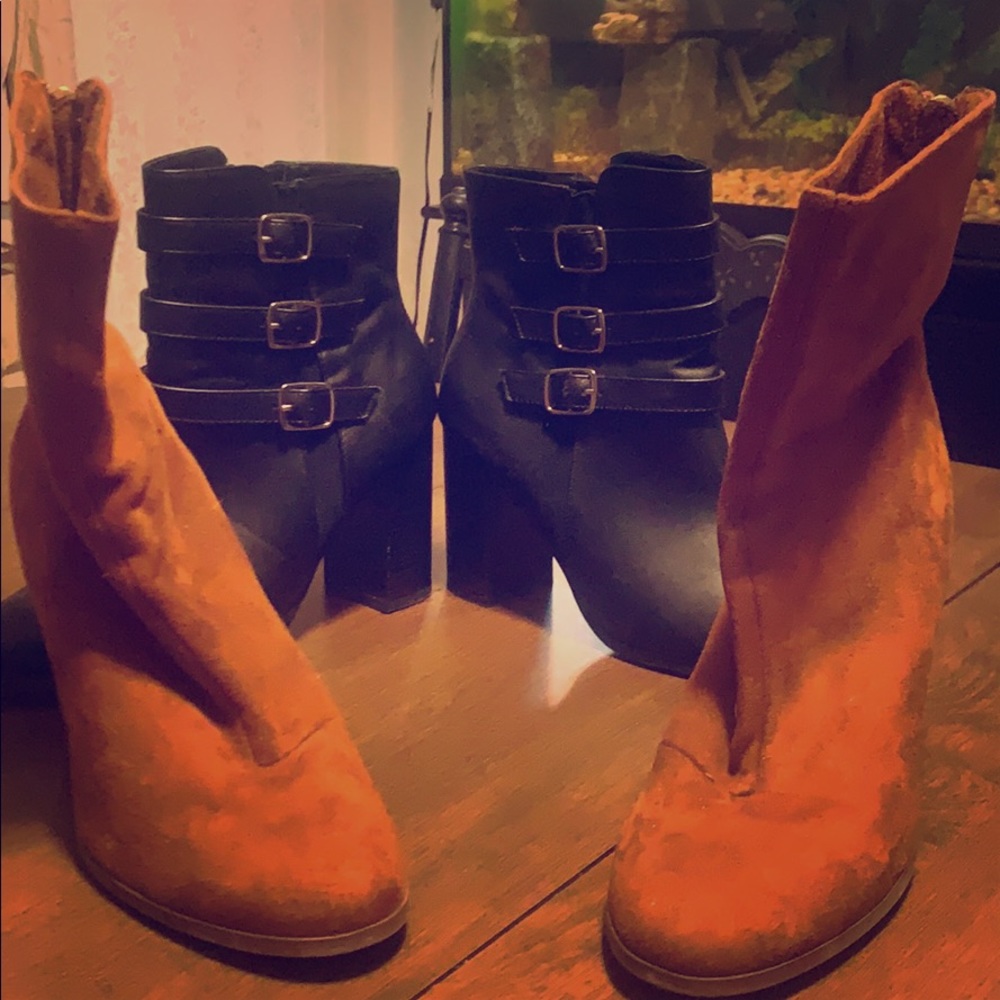 High heel winter boots